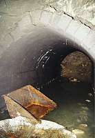 One tunnel of Kellerbau III with granite roof on February 24, 2001 (Source: GMC publication "St. Georgen-Gusen-Mauthausen â Concentration Camp Mauthausen Reconsidered")